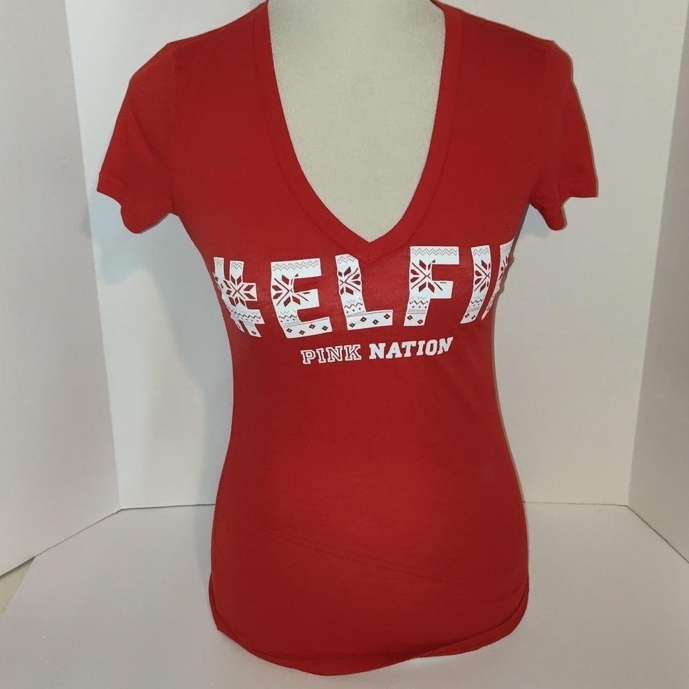 Victoria's Secret Pink #elfie T-shirt Sz XS